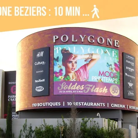L'etoile Biterroise - De Avec Piscine Et Parking Gratuit A